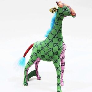 GUCCI MULTICOLOUR PLUSH GIRAFFE